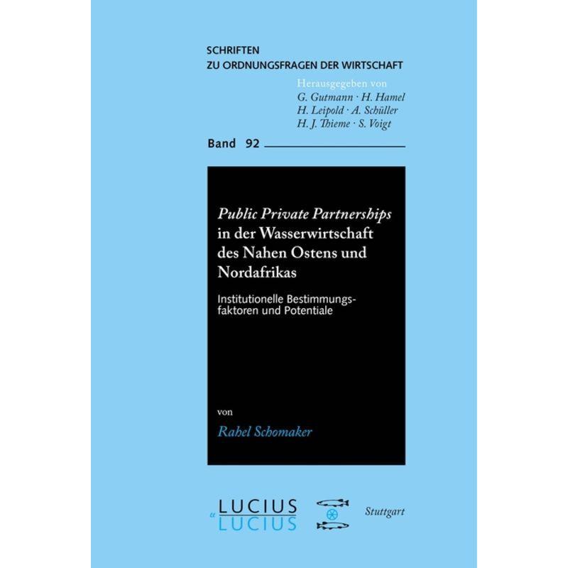 Public Private Partnerships in der Wasserwirtschaft des Nahen Ostens und Nordafrikas, Fachbücher von Rahel Schomaker