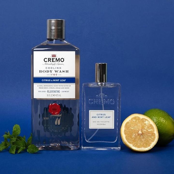 Immagine prodotto Cremo Set regalo Citrus & Mint Leaf per uomo Eau de Toilette 100ml Body Wash 473ml (Set di profumi)