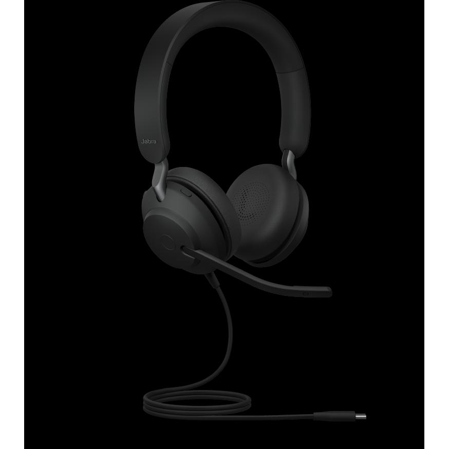Thumbnail - Jabra Evolve2 40 SE UC Stereo NC (USB-C) (Kabelgebunden, USB-C), Office Headset, Schwarz