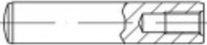 Produktbild Toolcraft TO-9979380 Zylinderstift O x M10 Stahl 25 St. (1 Stück, 80 mm)