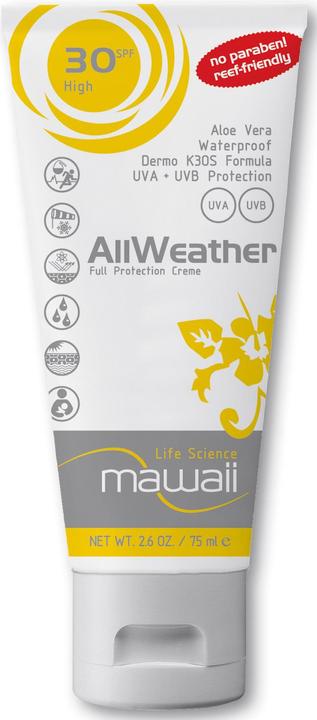 mawaii Bescherming tegen alle weersomstandigheden SPF 30 75ml (Zonnecrème, SPF 30, 75 ml, 100 g)