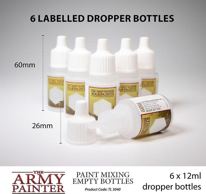 Actual product image Army Painter ARM05040 - 6 empty bottles for mixing paint