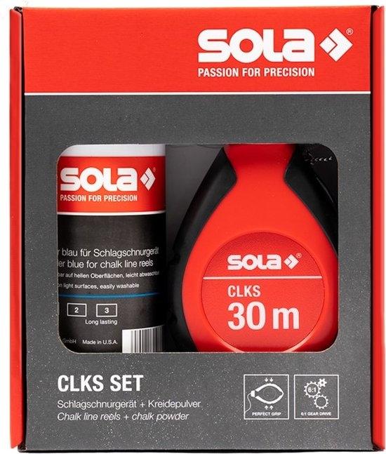 Actual product image MGA SOLA CLKS Striking Cord Set Blue - 30 m marking cord with chalk BLUE 230 g in a practical set - schn