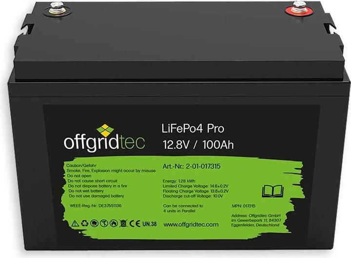 Actual product image Offgridtec ® Autark Pro M 200W solar system - 1500W AC power 100Ah LiFePO4 battery (100 W)