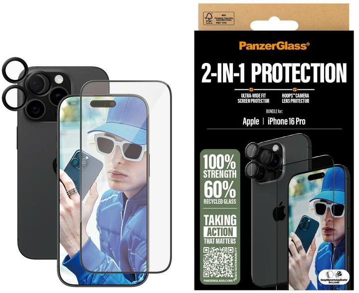 Image du produit PanzerGlass PG 2-in-1 Bundle (1 pcs, Apple iPhone 16 Pro)