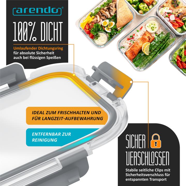 Actual product image Arendo Food storage tin (1.04 l)