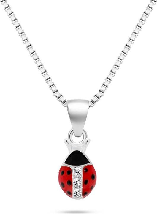 Image du produit Brilio Silver - Decent Silver Necklace Ladybug NCL150W (Argent)