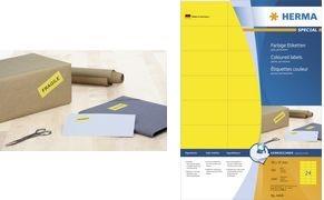 Produktbild HERMA Farbige Etiketten A4