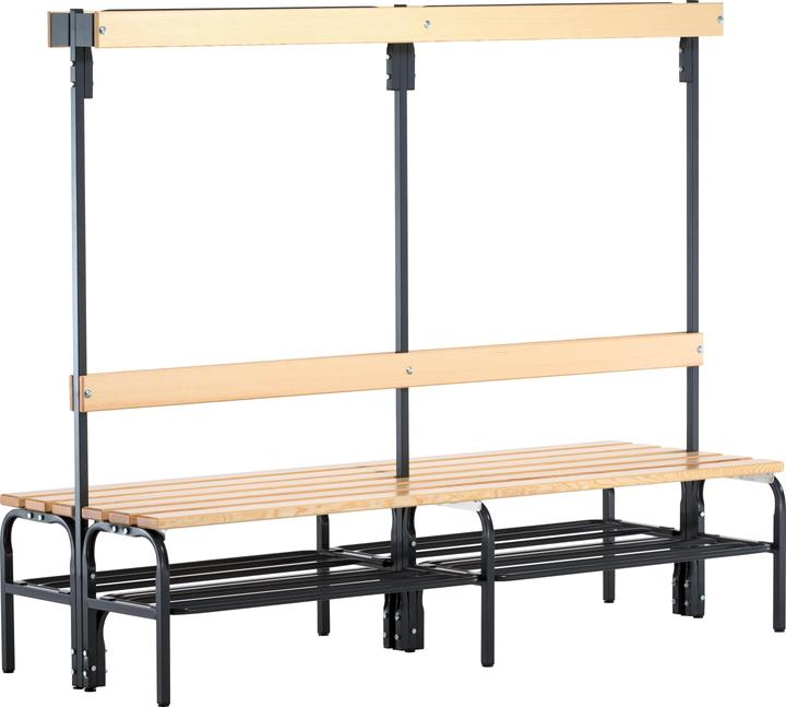 Produktbild kaiserkraft Garderobenbank mit Hakenleisten (40 cm, 165 cm)