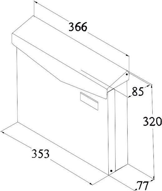 Produktbild Haushalt Mailboxpd961v Anthracite Color
