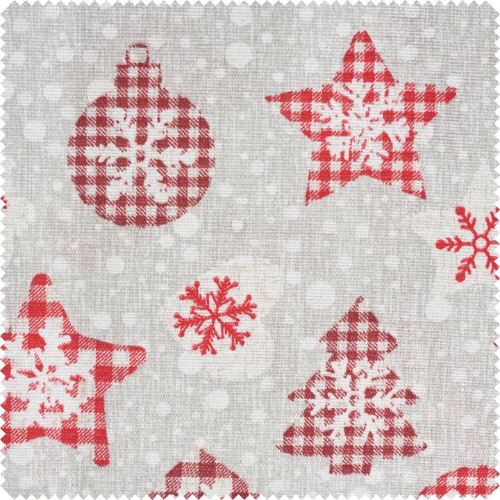 Produktbild VBS Motiv-Stoff Leinenoptik "Country Christmas", 140 cm breit, Meterware
