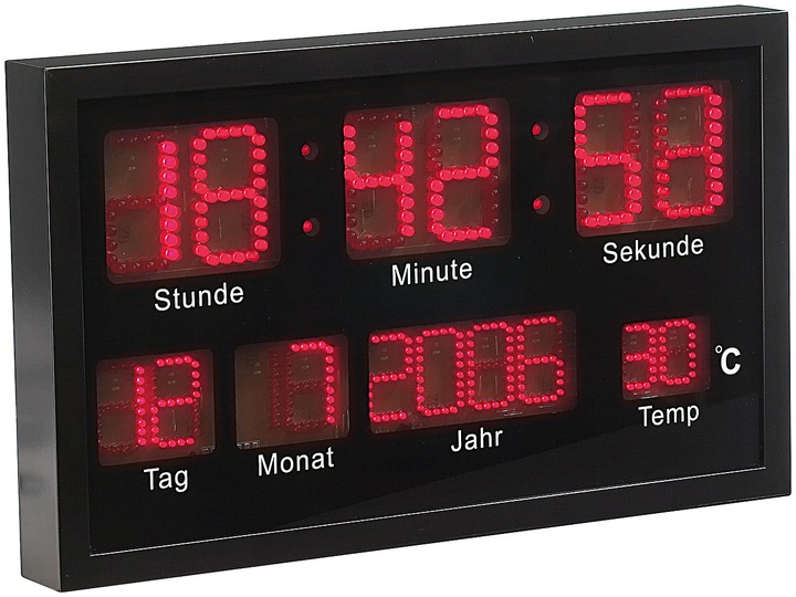 Produktbild Lunartec Multi-LED-Uhr