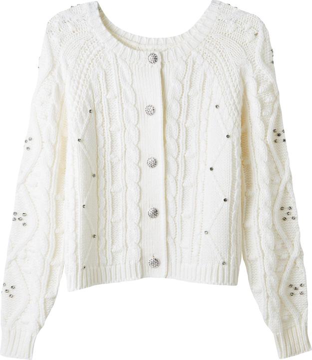 Produktbild Joe Browns Diamanté Embellished Cable Knit Cardigan (38)