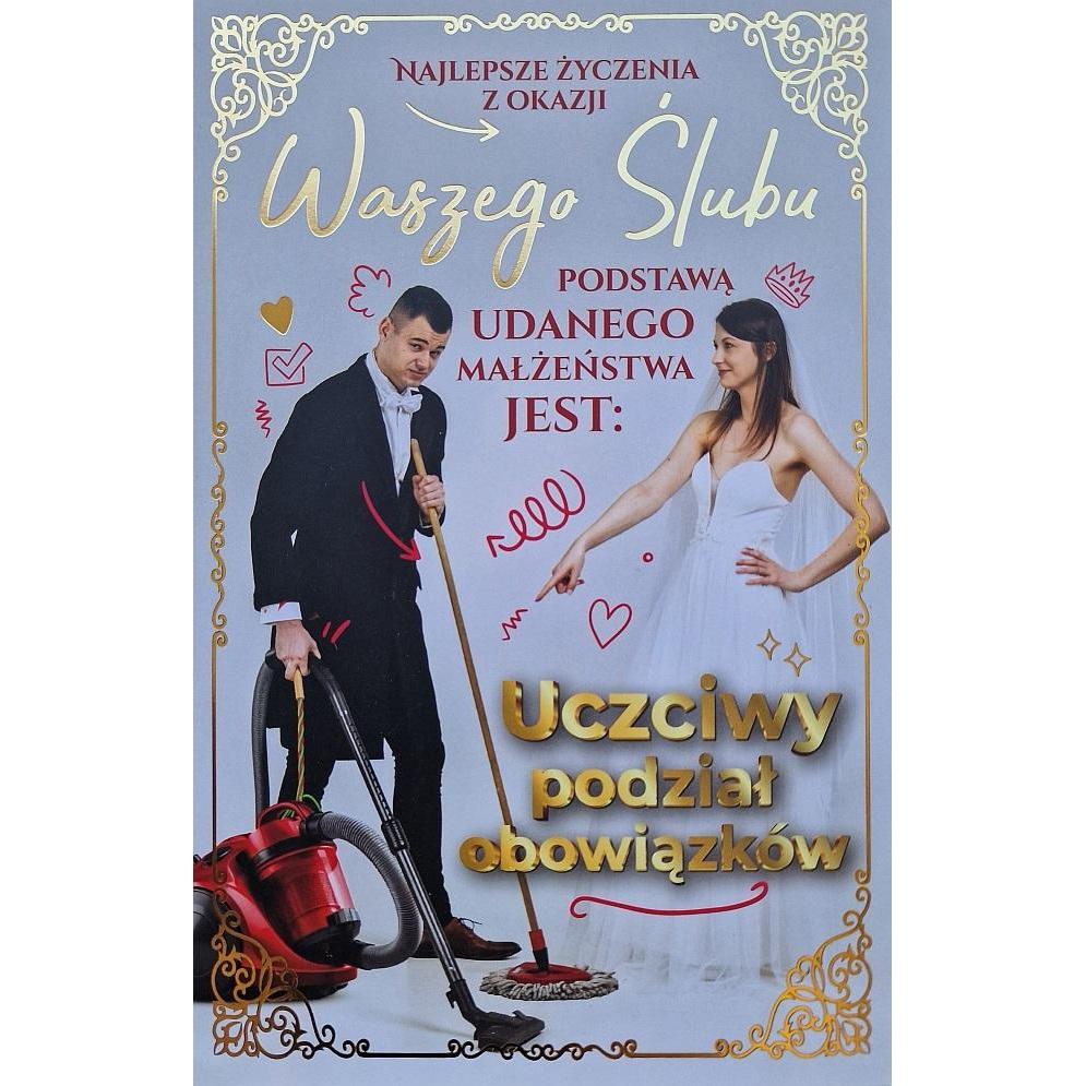 Yeku, Biglietto di auguri + Carta da lettere, Hochzeitskarte - Staubsauger