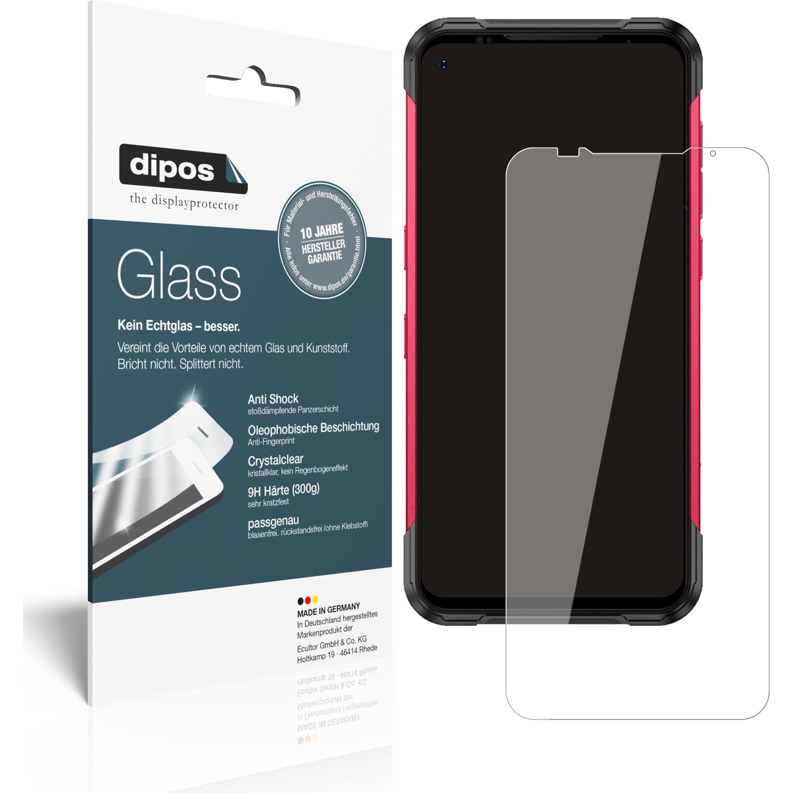 Dipos Displayschutz Anti-Shock (2 Stück, Doogee S97 Pro), Smartphone Schutzfolie, Transparent