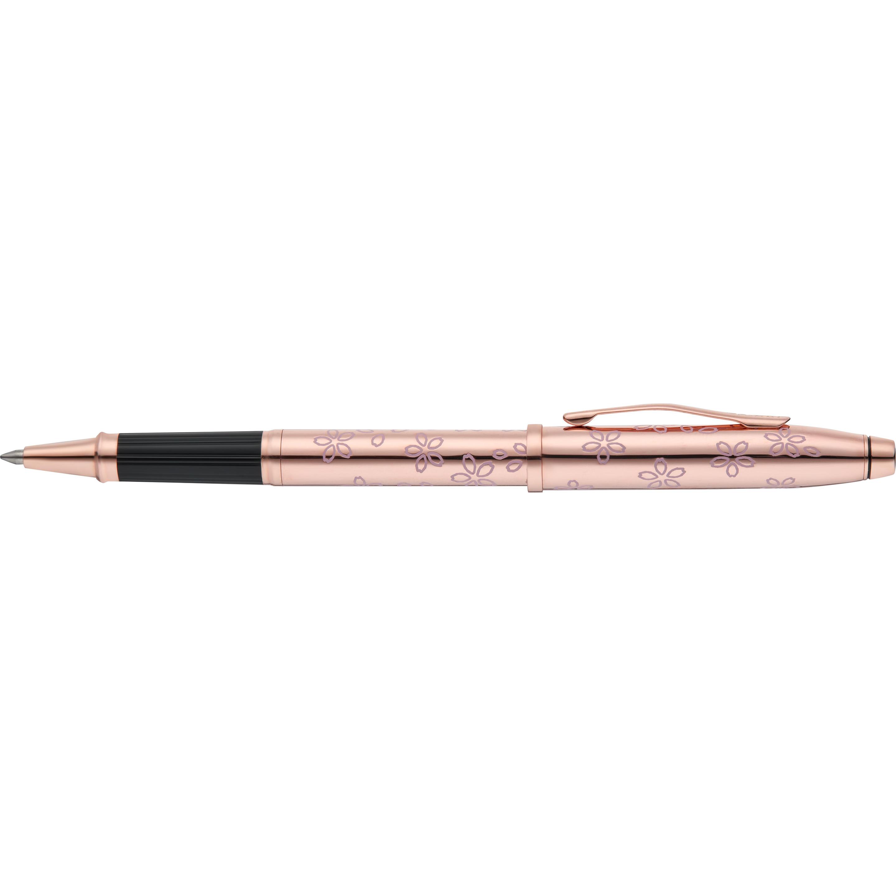 Cross, Penne, Rollerball Century II Cherry Blossom rosegold mit rosegoldenen Applikationen (Rosa, 1x)