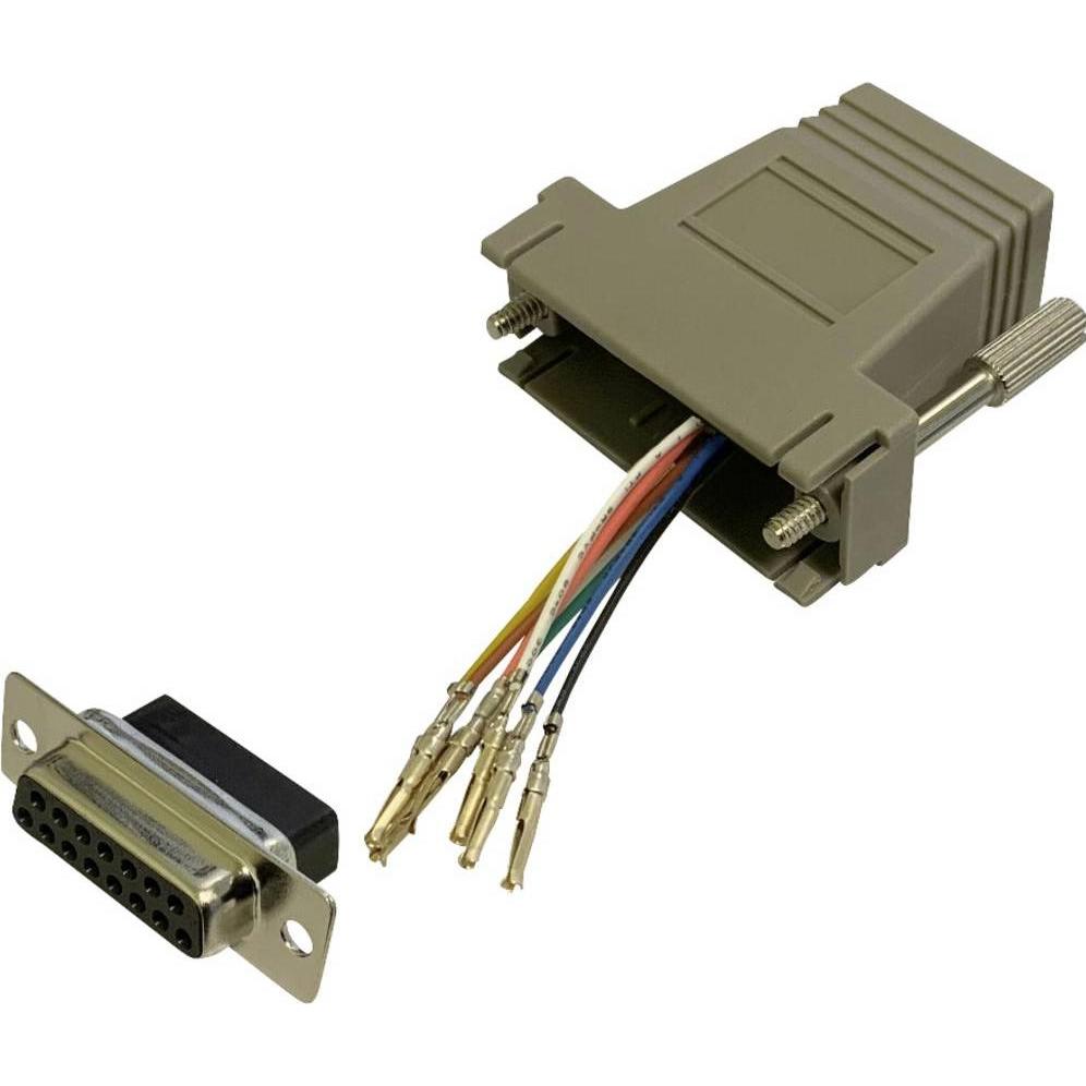 Thumbnail - BKL Electronic 10121118 Adapter D-SUB-Buchse 15pol. - RJ45-Buchse 1 St. Single, Elektronikkabel + Stecker