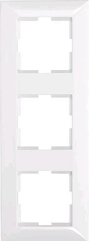 Actual product image EGB Barrow cover frame 3gang white