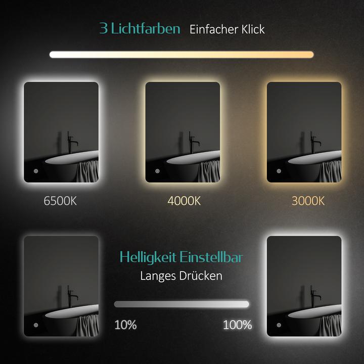 Actual product image Emke Bathroom mirror