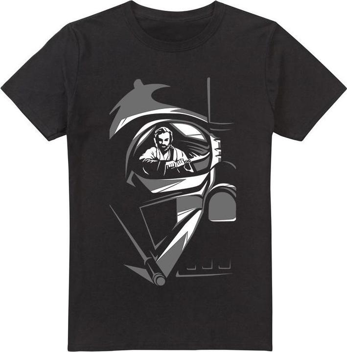 Actual product image Star Wars Mens Obi Wan Kenobi Vader Eye T-Shirt (S)
