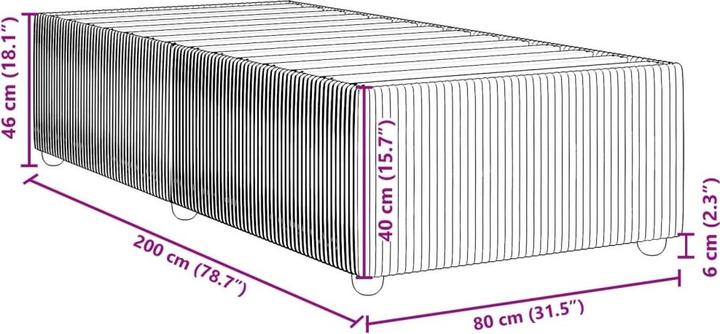 Image du produit vidaXL Bettgestell (90 x 190 cm)