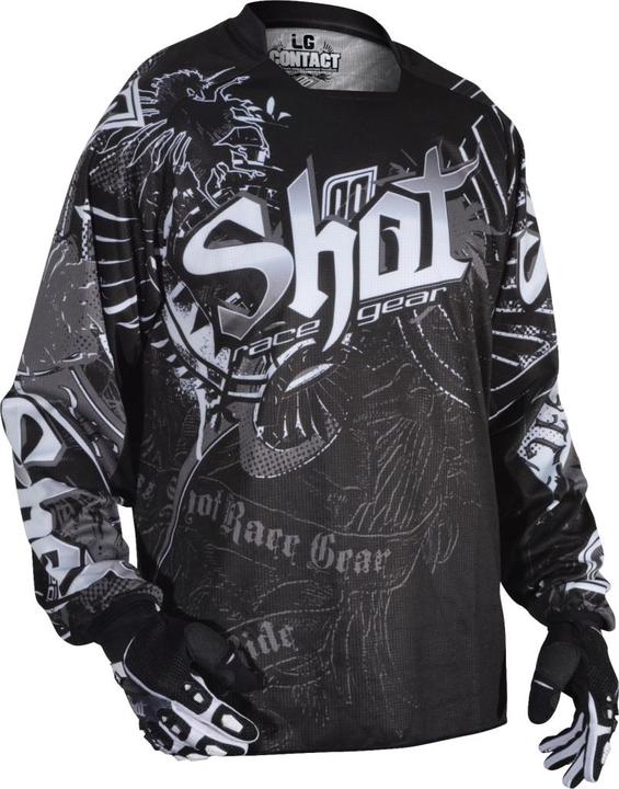 Image du produit Shot CONTACT-FORAY OLD SCHOOL Jersey schw.-weiss M (M)