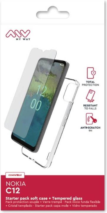 Produktbild My Way Starter Pack Coque Souple Verre Trempe Nokia C12 (Nokia C12)