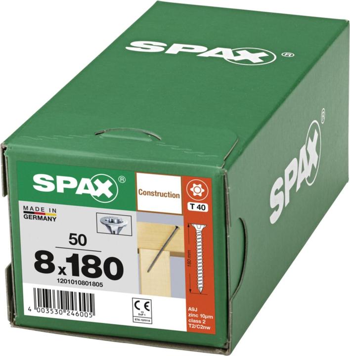 Produktbild Spax Senkmultikopf T-Star Plus T40 Vollgewinde Cut Wirox (50 Schrauben pro Stück)
