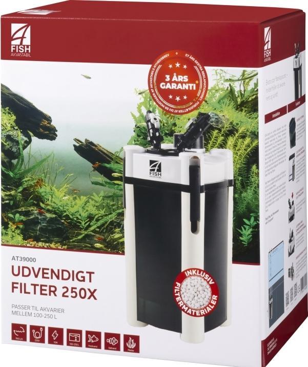 4fish udvendig filter 250X, 760 L/T, 10W (760 l)
