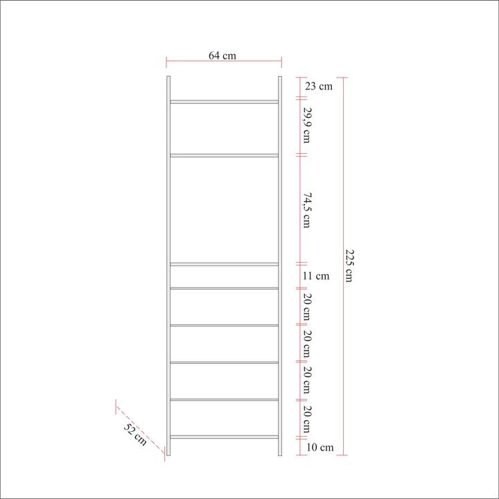 Produktbild Hanah Home Axel (64 x 52 x 225 cm)