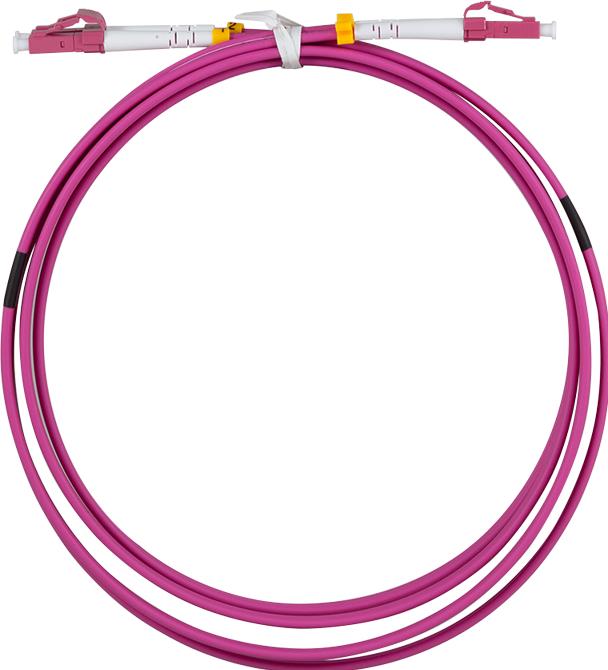 Produktbild LogiLink Stahlarmiertes Glasfaser-Patchkabel OM4, Duplex LC/UPC - LC/UPC, 15 m (15 m)