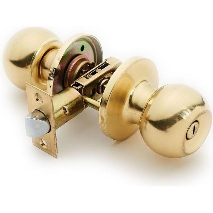 Okko, Cilindro serrature, Serratura Del Pomello Della Porta 607 Sb Tappetino Wc Ottone (Cilindro a pomello rotante)