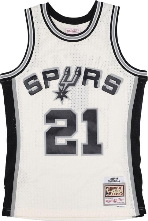 Produktbild Mitchell & Ness Swingman Jersey San Antonio Spurs OFF-WHITE Tim Duncan - S (S)