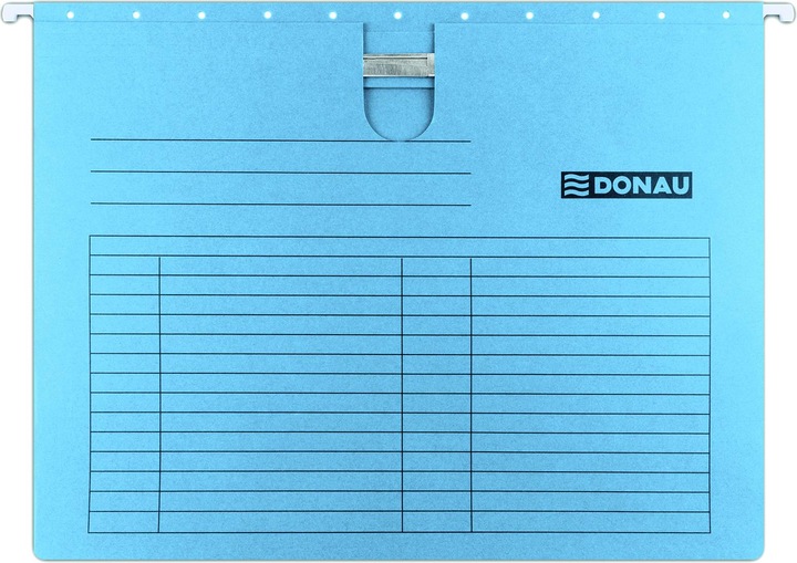 Actual product image Donau Suspension file with filler strip closure, A4, 230g/m2, blue
