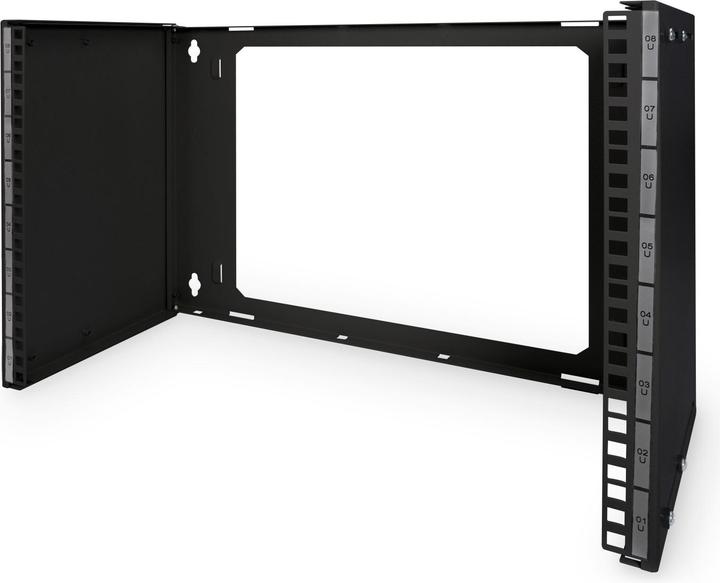 Digitus 8U wall mount patch holder 3608x528x225 mm depth adjustable (8 RU, 19 inch rack)