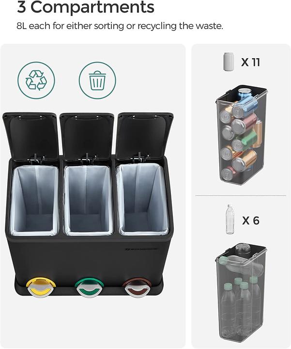 Produktbild Songmics Mülleimer (24 l)