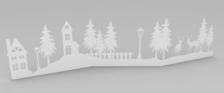 Produktbild VBS Papier-Silhouette "Winterlandschaft"