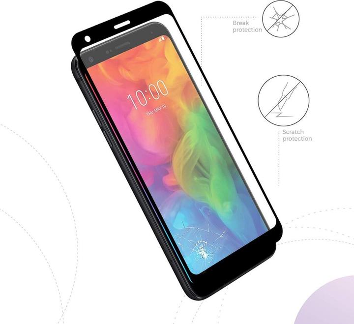 Actual product image Screenguard LG Q7+ Full Screen Protective Glass Film 2.5D 9H (1 pcs., LG Q7+)