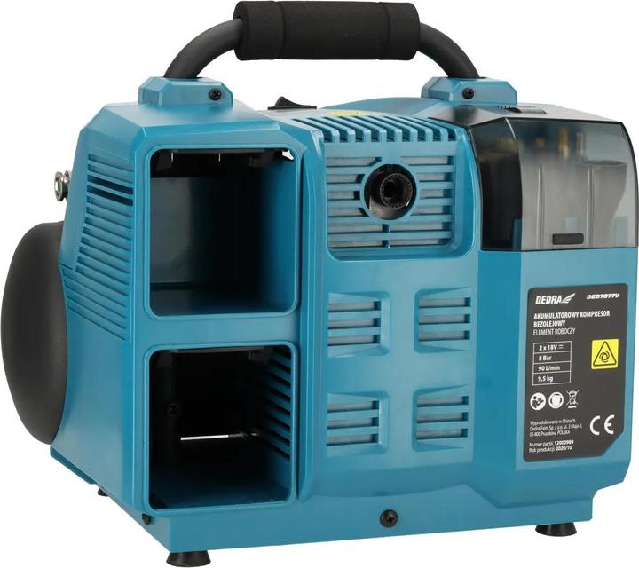 Actual product image Dedra Car compressor DED7077V 18V (8 bar, 6 l)