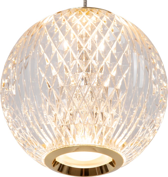Produktbild Lucide CINTRA - Pendelleuchten - Ø 25 cm - LED - 1x12,6W 2700K - Transparent 13499/13/60 (283 lm)