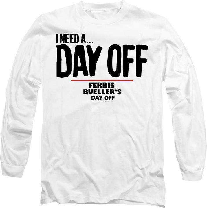 Image du produit Ferris Bueller´s Day Off Ferris Bueller's Day Off - T-shirt FERRIS BUELLER NEEDS A DAY OFF - Adulte (XL)