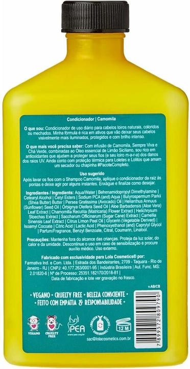 Actual product image Lola Brasil Chamomile Collection Conditioner 250ml (250 ml)