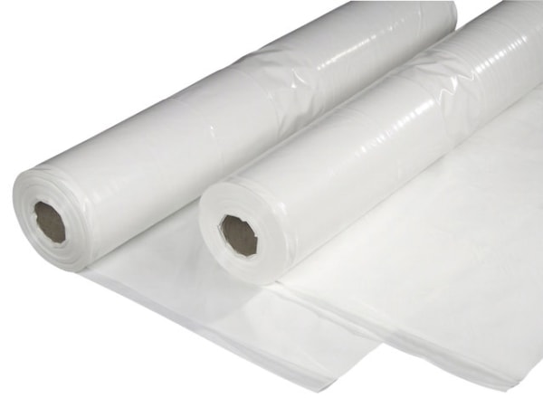 Antalis Plastica PE bianca 2x50mx0,15mm UV-b 13,8kg 1 volta piegata - (50 metri per rotolo) (50 m)