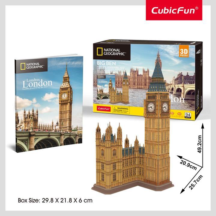 Immagine prodotto Cubicfun Puzzle 3D del Big Ben - 94 pezzi (200992) (94 pezzi)