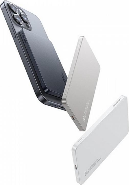 Produktbild Usams Powerbank indukcyjny 5000mAh 20W PD Fast Charge titanium CY Series 5KCD23102 (US-CD (5000 mAh, 20 W)