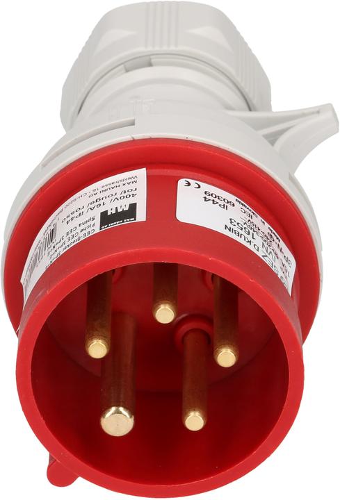 Actual product image Max Hauri CEE plug (CEE 16/5)