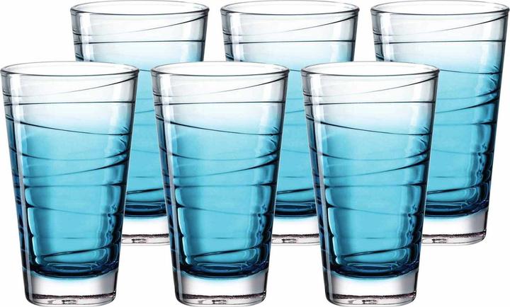 Immagine prodotto Leonardo Bicchiere per bere Vario Struttura 280 ml, 6 pezzi, Blu (0.28 l, 6 x)