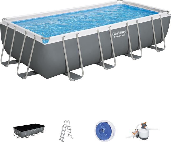 Actual product image Bestway Power Steel Above Ground Pool Set 5.49 m x 2.74 m x 1.22 m (549 x 274 x 122 cm)