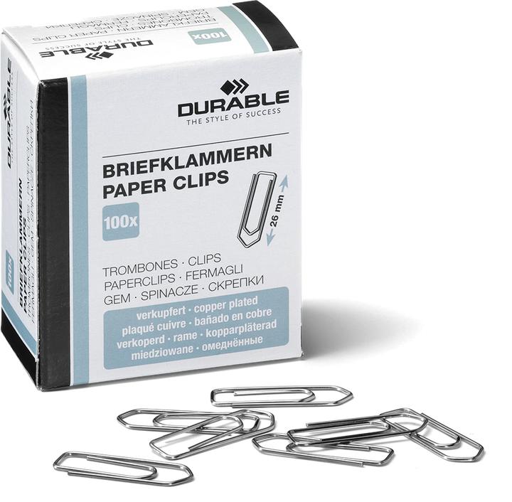 Actual product image Durable 120424 Paper clip (e) (100x)
