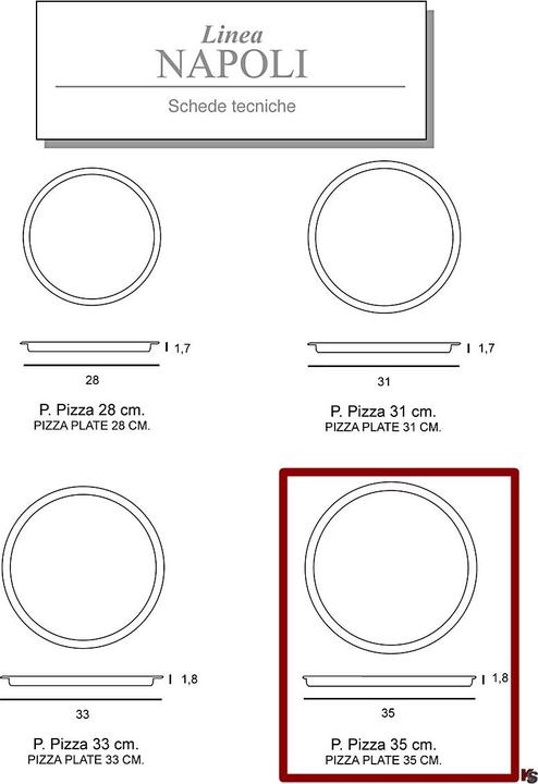 Produktbild Saturnia Pizzateller 35cm, 6er Set (6x, 35 cm)